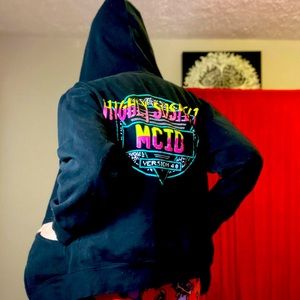 Highly suspect mcid fleece zipper jacket
